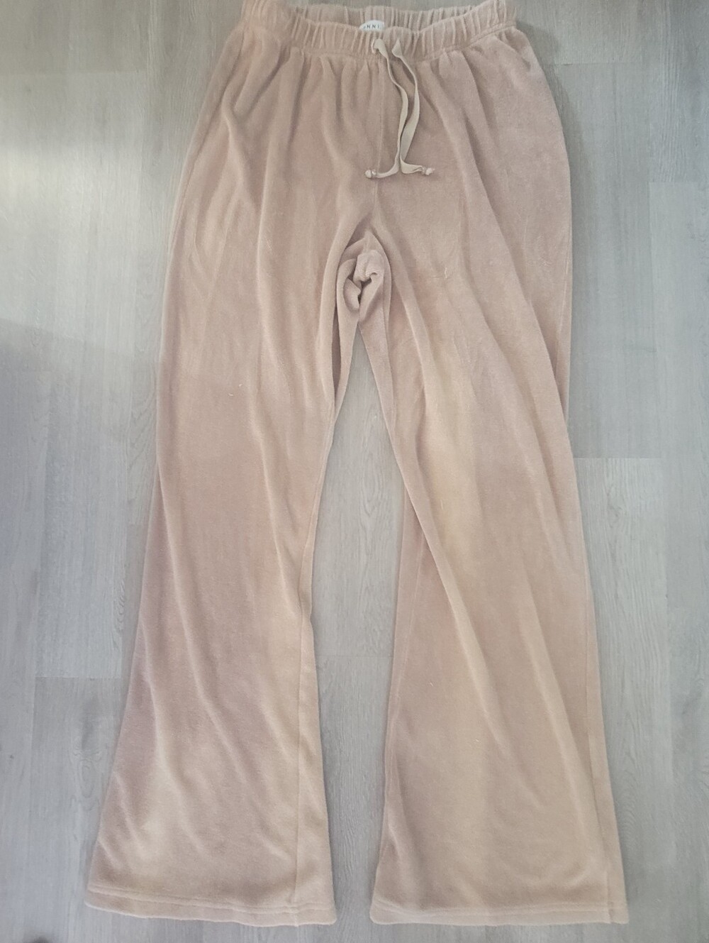 DONNI. Terry Wide Leg Pant (No Pockets) 80/20 Cotton Blend